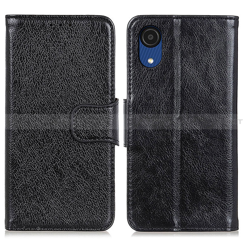 Custodia Portafoglio In Pelle Cover con Supporto N05P per Samsung Galaxy A03 Core