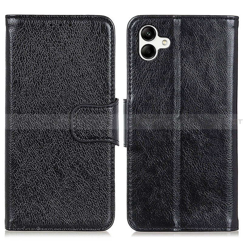 Custodia Portafoglio In Pelle Cover con Supporto N05P per Samsung Galaxy A05 Nero