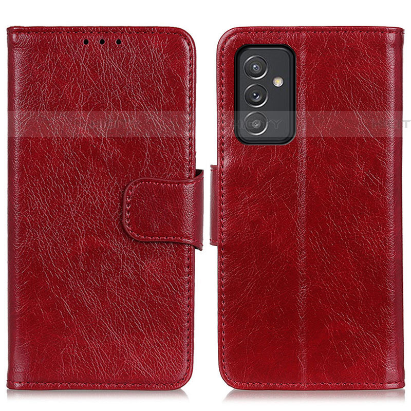 Custodia Portafoglio In Pelle Cover con Supporto N05P per Samsung Galaxy S23 FE 5G Rosso