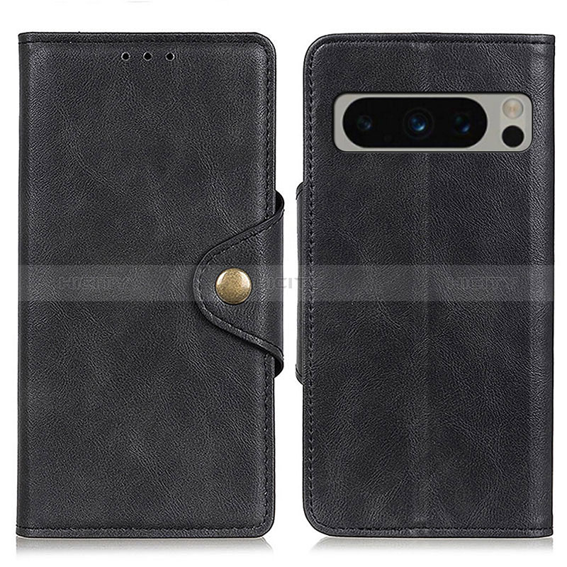 Custodia Portafoglio In Pelle Cover con Supporto N06P per Google Pixel 8 Pro 5G Nero