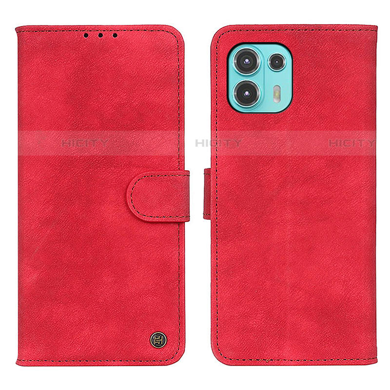 Custodia Portafoglio In Pelle Cover con Supporto N06P per Motorola Moto Edge 20 Lite 5G Rosso