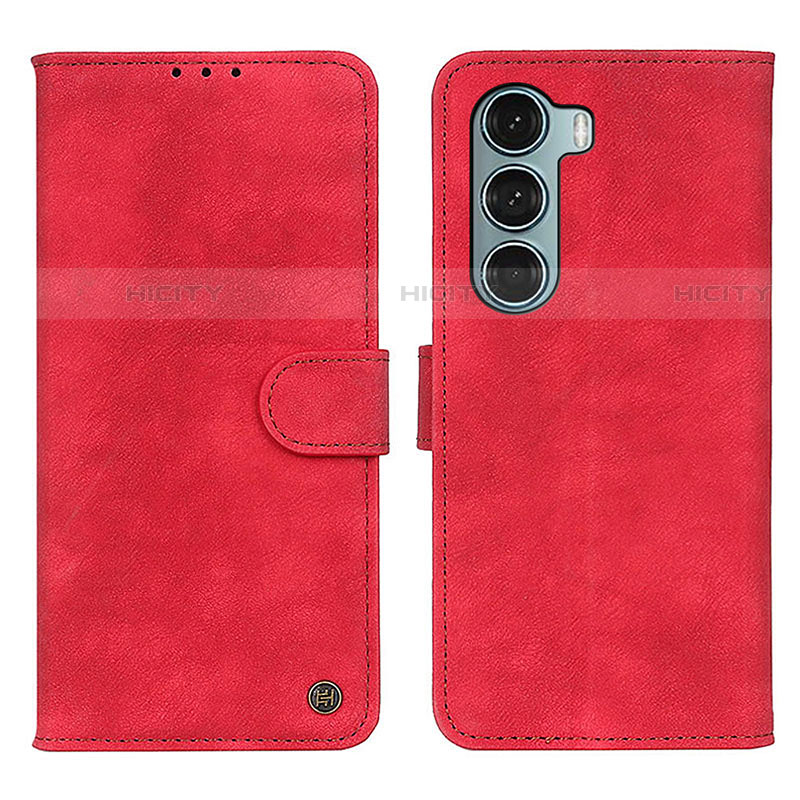 Custodia Portafoglio In Pelle Cover con Supporto N06P per Motorola Moto Edge S30 5G Rosso