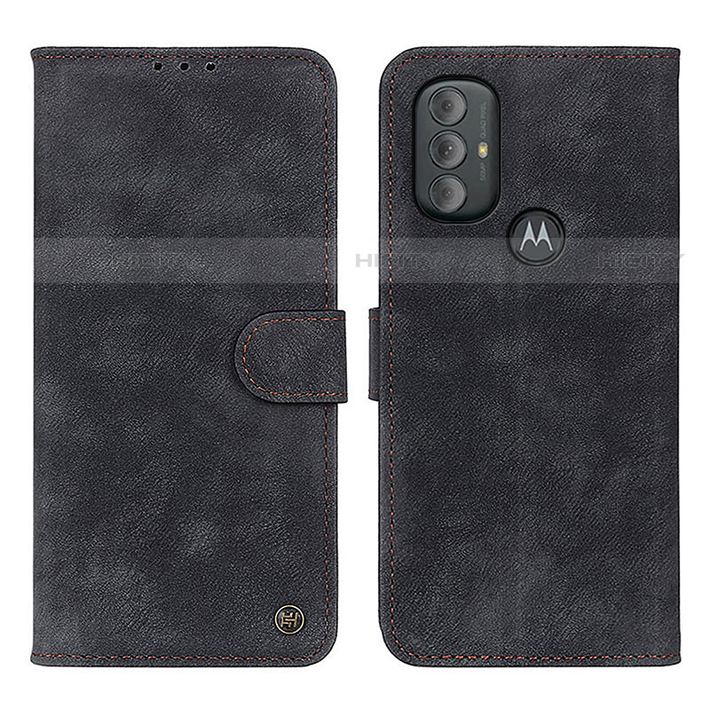 Custodia Portafoglio In Pelle Cover con Supporto N06P per Motorola Moto G Play Gen 2 Nero