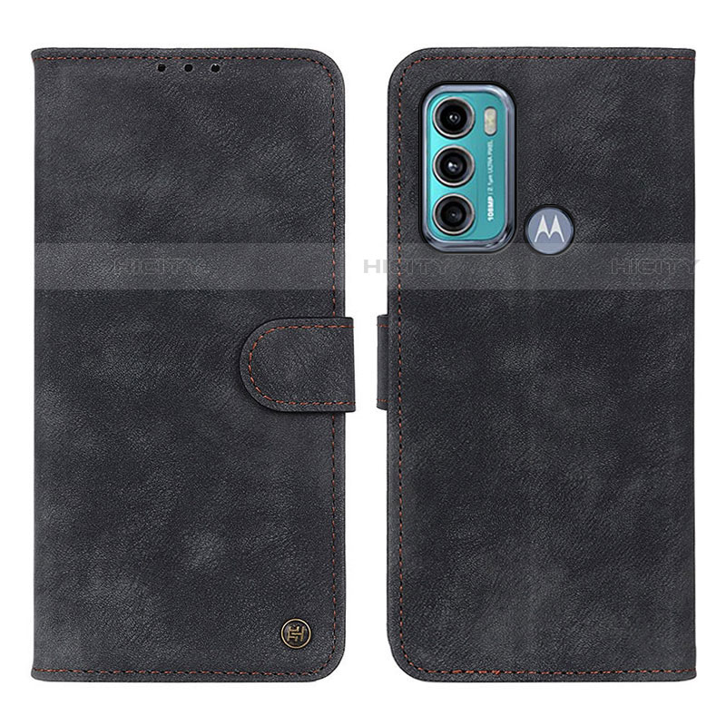 Custodia Portafoglio In Pelle Cover con Supporto N06P per Motorola Moto G40 Fusion Nero