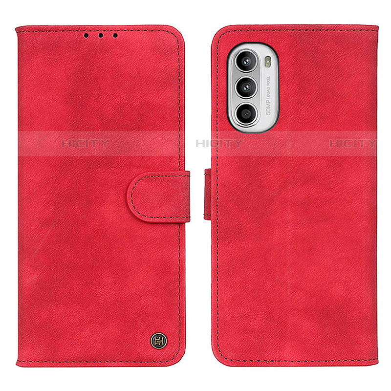 Custodia Portafoglio In Pelle Cover con Supporto N06P per Motorola MOTO G52