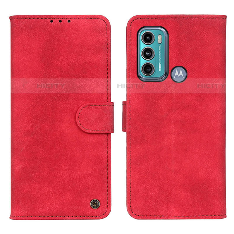 Custodia Portafoglio In Pelle Cover con Supporto N06P per Motorola Moto G60