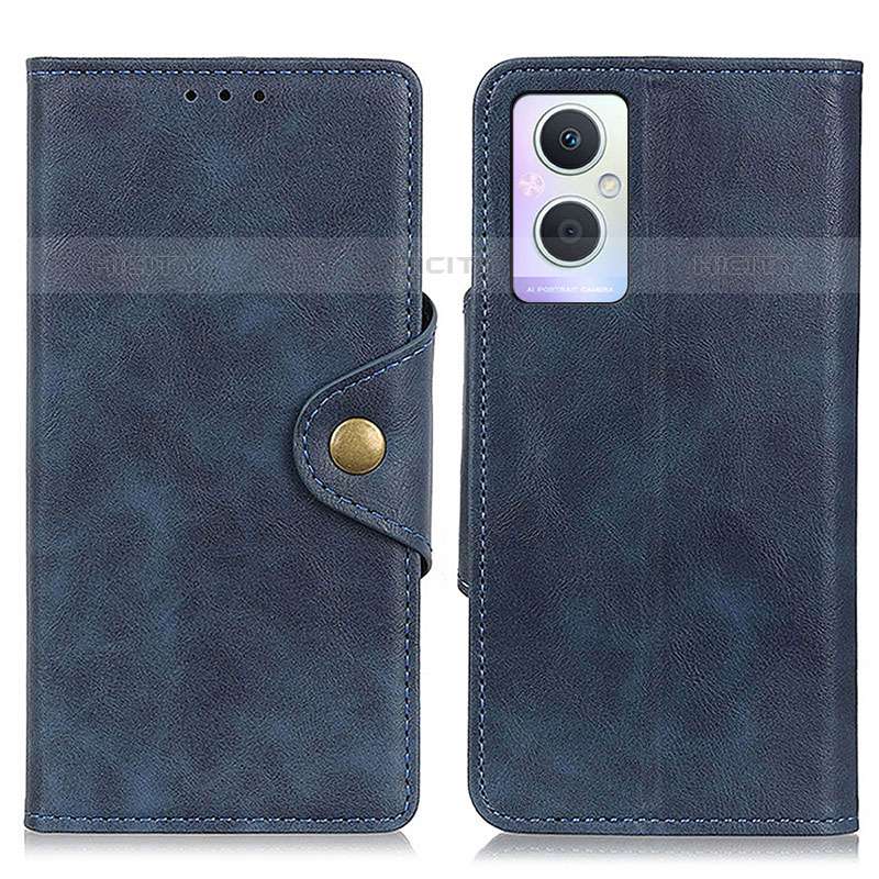 Custodia Portafoglio In Pelle Cover con Supporto N06P per OnePlus Nord N20 5G Blu