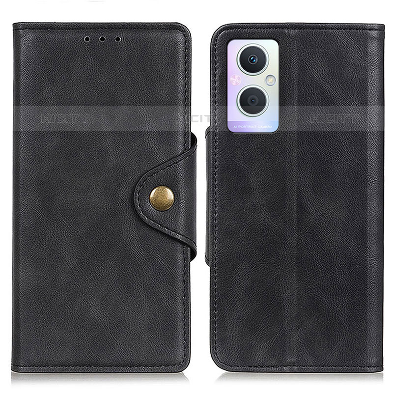 Custodia Portafoglio In Pelle Cover con Supporto N06P per Oppo F21 Pro 5G Nero