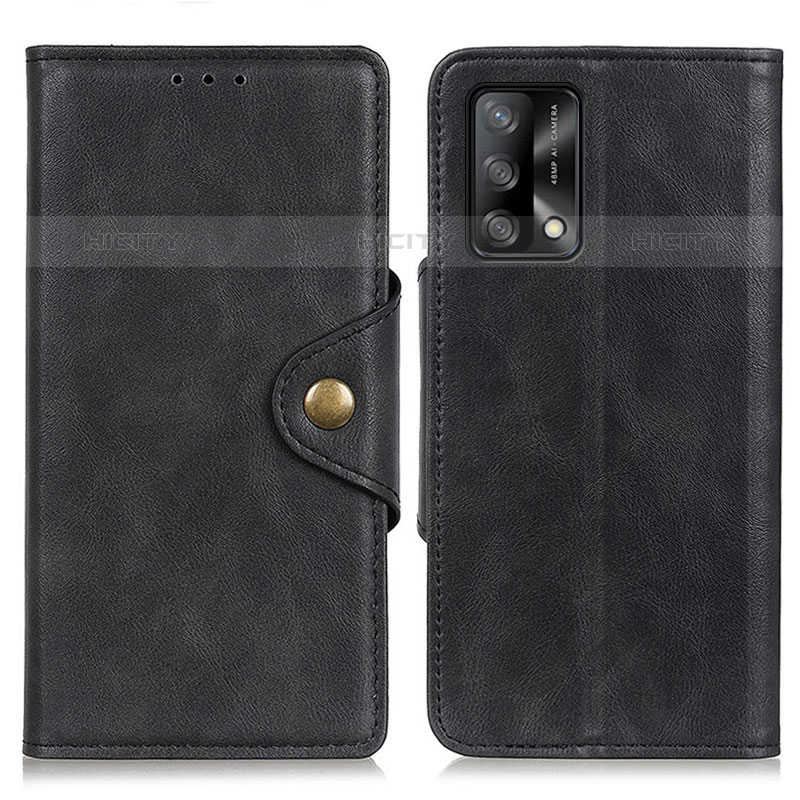 Custodia Portafoglio In Pelle Cover con Supporto N06P per Oppo Reno6 Lite Nero