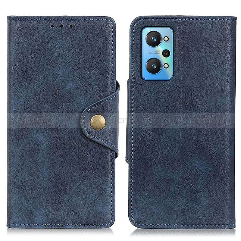 Custodia Portafoglio In Pelle Cover con Supporto N06P per Realme GT Neo 3T 5G Blu