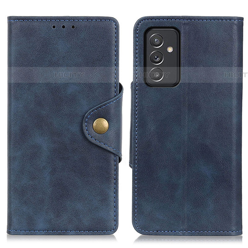 Custodia Portafoglio In Pelle Cover con Supporto N06P per Samsung Galaxy A05s Blu