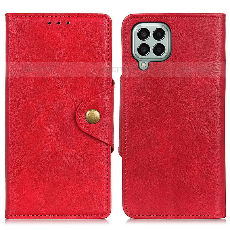 Custodia Portafoglio In Pelle Cover con Supporto N06P per Samsung Galaxy M33 5G Rosso