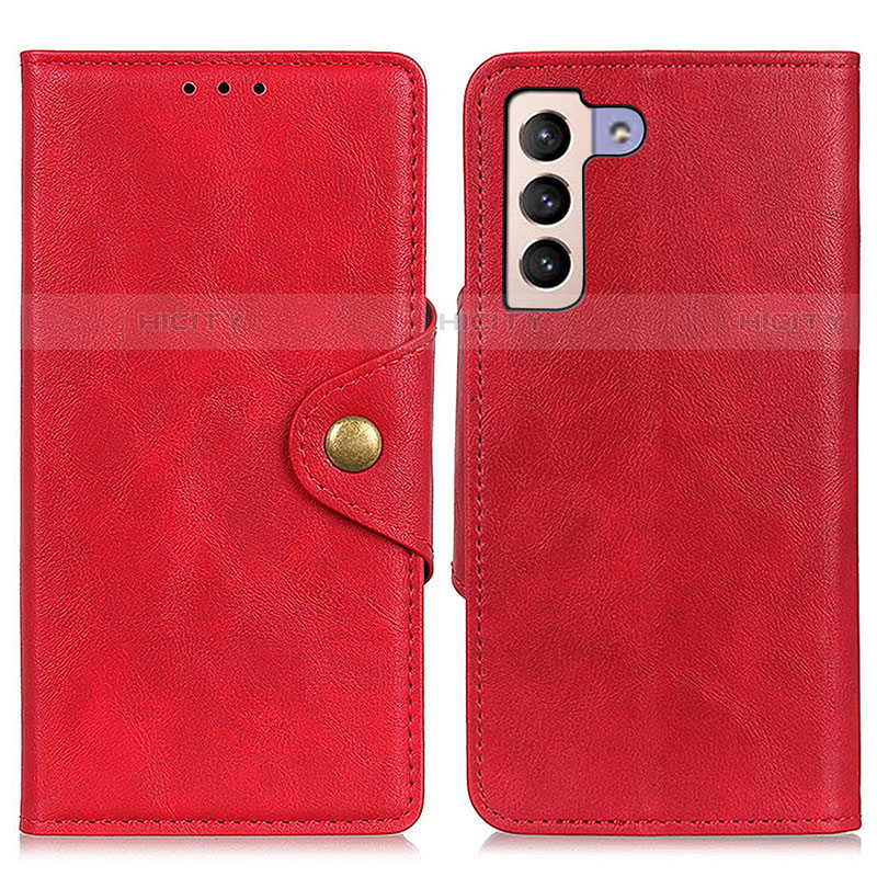 Custodia Portafoglio In Pelle Cover con Supporto N06P per Samsung Galaxy S21 Plus 5G Rosso