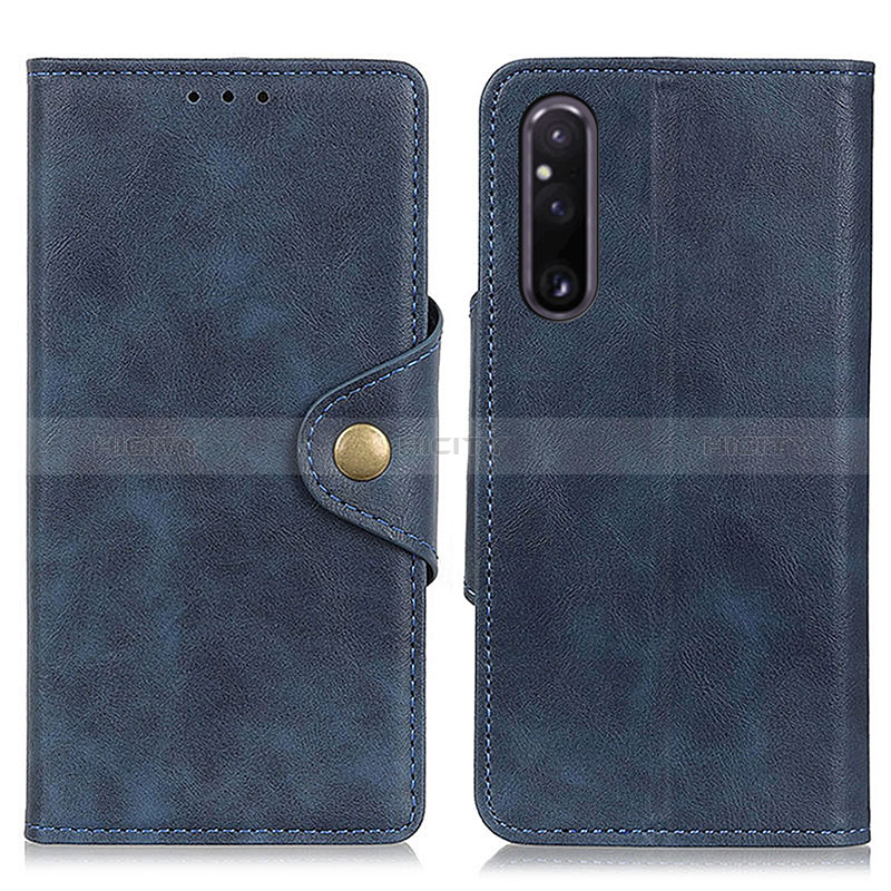 Custodia Portafoglio In Pelle Cover con Supporto N06P per Sony Xperia 1 V