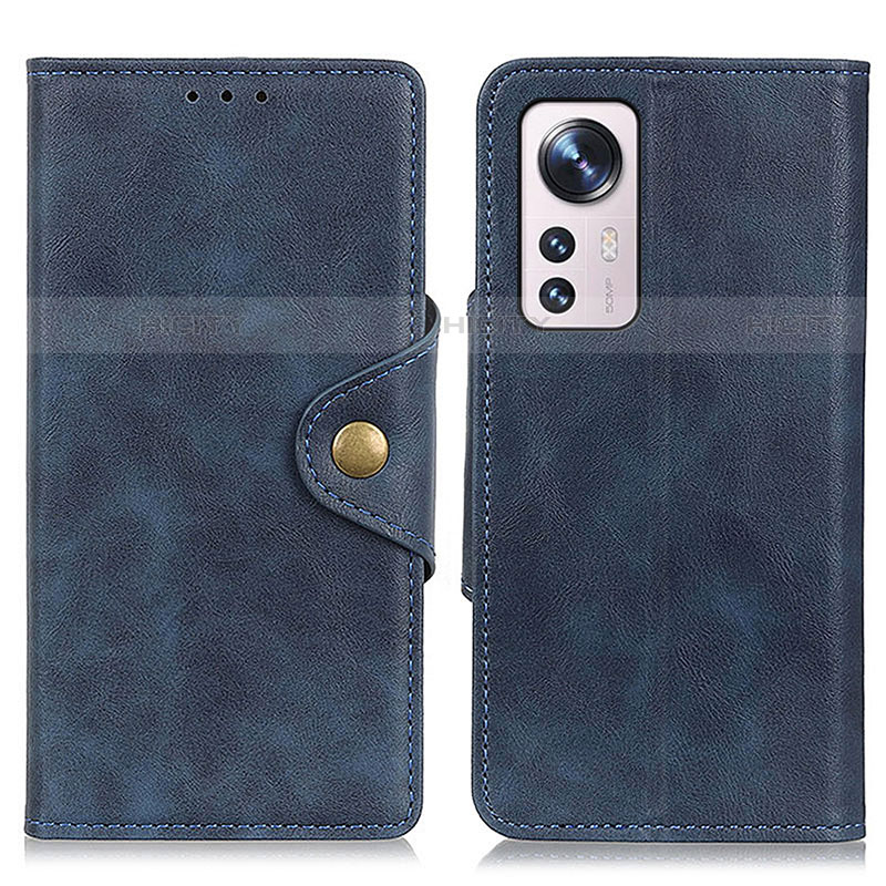 Custodia Portafoglio In Pelle Cover con Supporto N06P per Xiaomi Mi 12S Pro 5G Blu