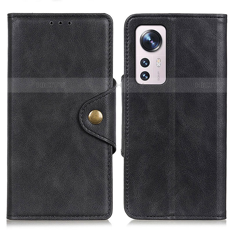 Custodia Portafoglio In Pelle Cover con Supporto N06P per Xiaomi Mi 12S Pro 5G Nero