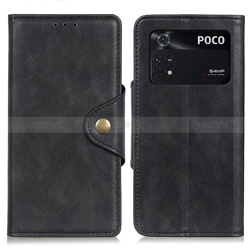 Custodia Portafoglio In Pelle Cover con Supporto N06P per Xiaomi Poco M4 Pro 4G