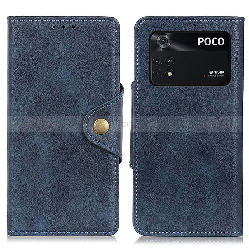 Custodia Portafoglio In Pelle Cover con Supporto N06P per Xiaomi Poco M4 Pro 4G