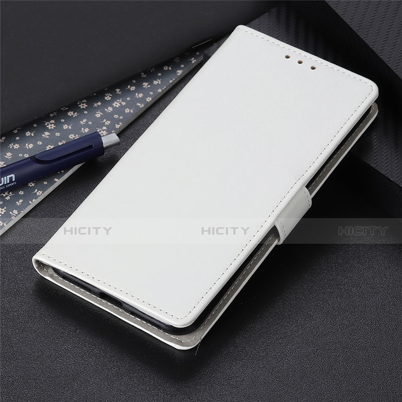 Custodia Portafoglio In Pelle Cover con Supporto N07 per Huawei P40 Bianco