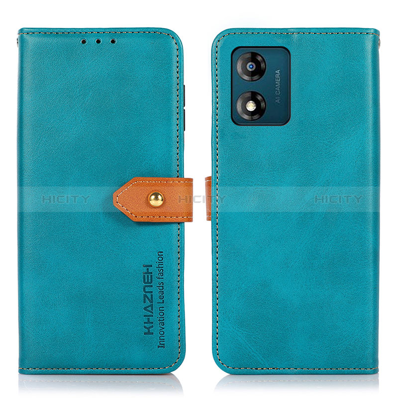 Custodia Portafoglio In Pelle Cover con Supporto N07P per Motorola Moto E13