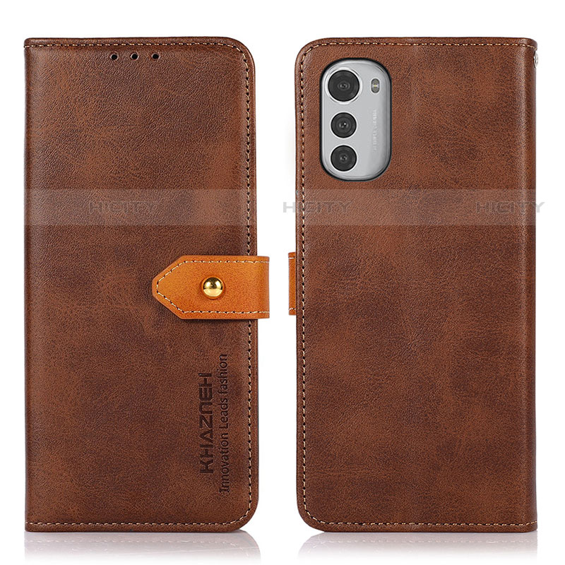 Custodia Portafoglio In Pelle Cover con Supporto N07P per Motorola Moto E32s