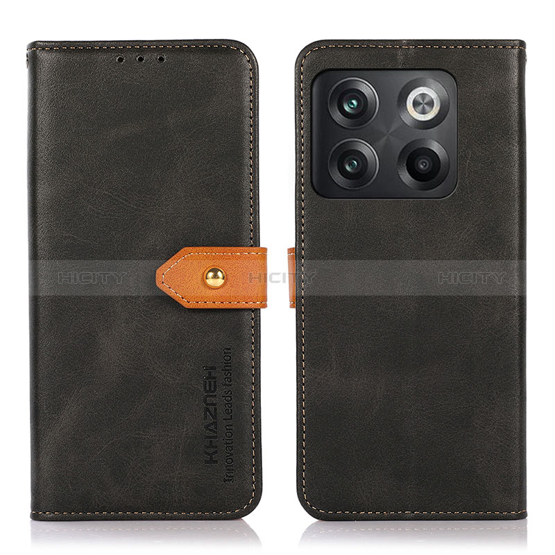 Custodia Portafoglio In Pelle Cover con Supporto N07P per OnePlus 10T 5G Nero