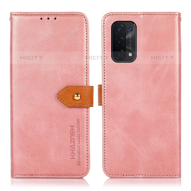 Custodia Portafoglio In Pelle Cover con Supporto N07P per OnePlus Nord N200 5G Rosa