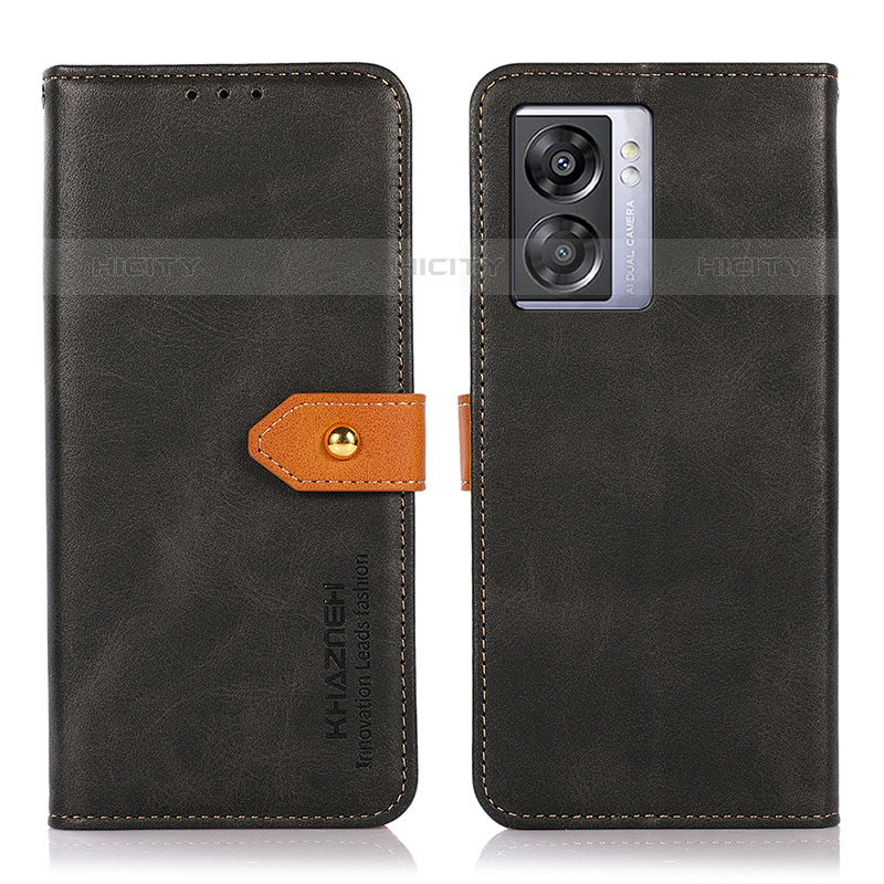 Custodia Portafoglio In Pelle Cover con Supporto N07P per OnePlus Nord N300 5G Nero