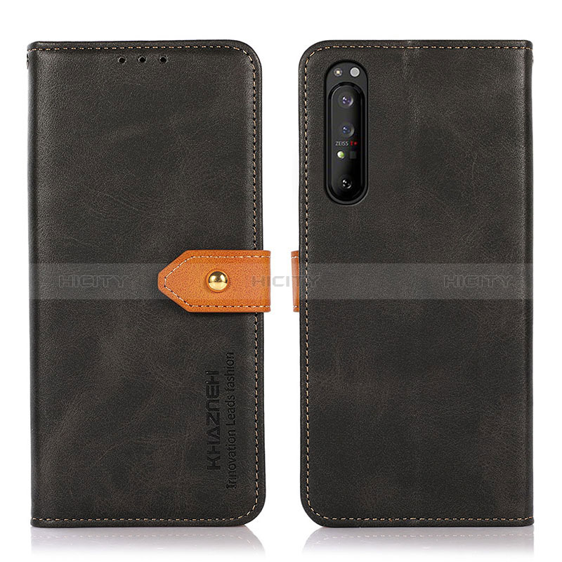 Custodia Portafoglio In Pelle Cover con Supporto N07P per Sony Xperia 1 II