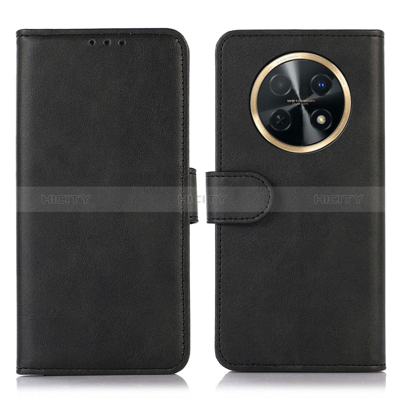 Custodia Portafoglio In Pelle Cover con Supporto N08P per Huawei Nova Y91 Nero