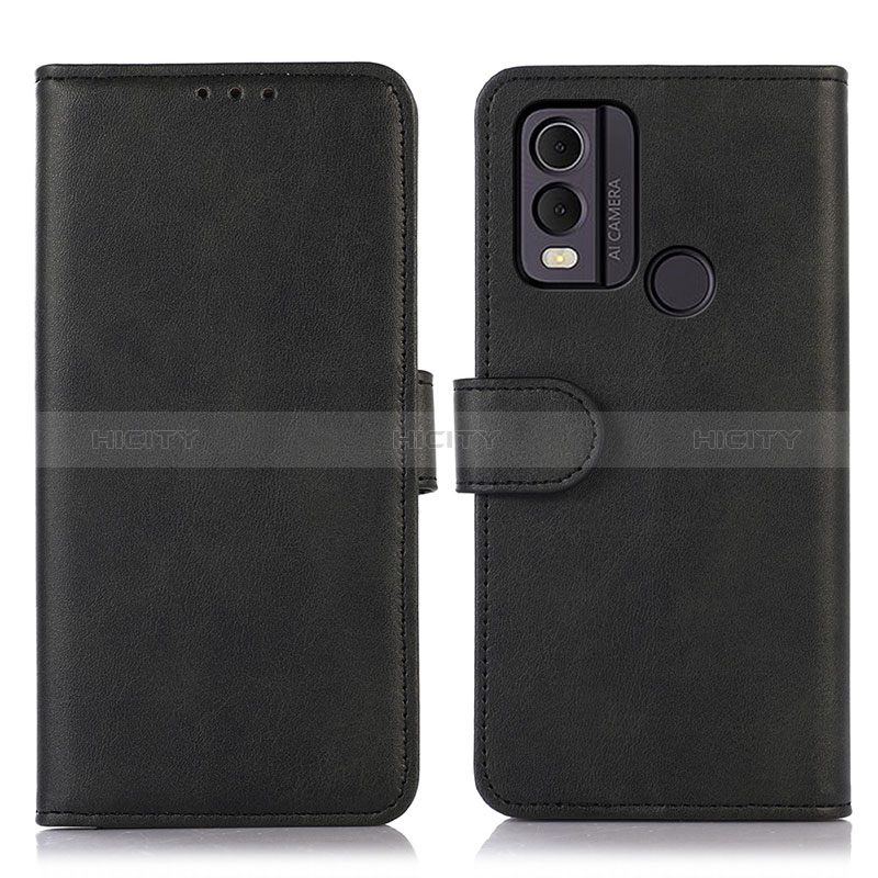 Custodia Portafoglio In Pelle Cover con Supporto N08P per Nokia C22 Nero