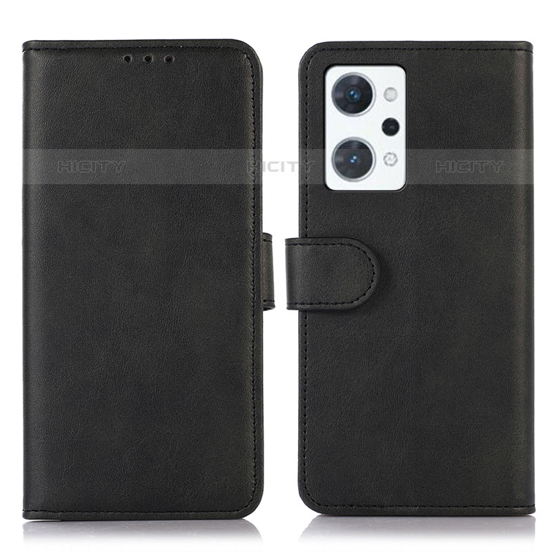 Custodia Portafoglio In Pelle Cover con Supporto N08P per Oppo Reno7 A Nero