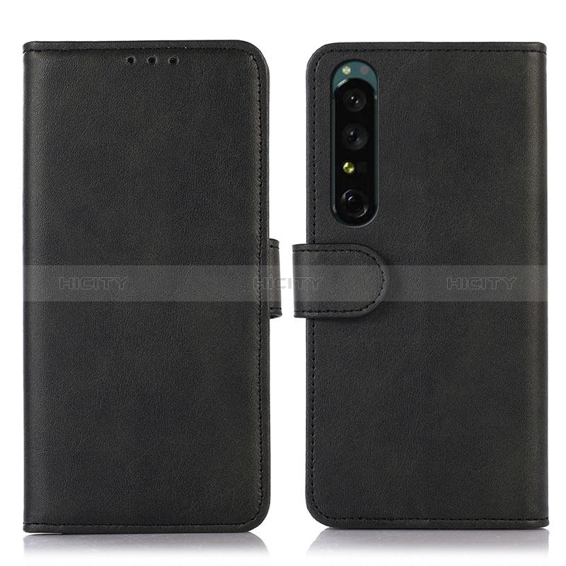 Custodia Portafoglio In Pelle Cover con Supporto N08P per Sony Xperia 1 IV