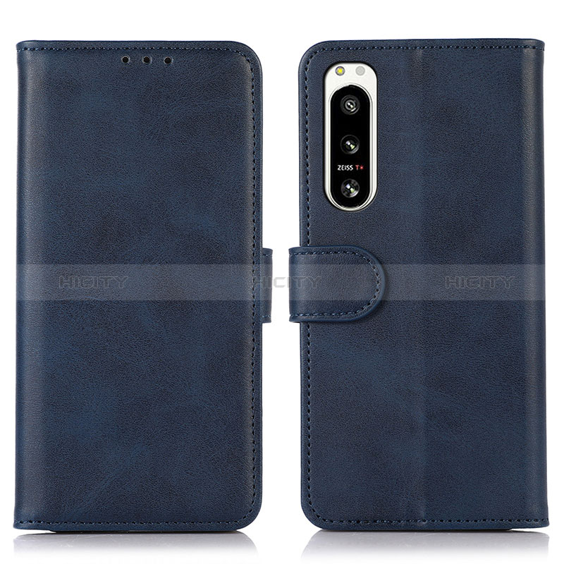 Custodia Portafoglio In Pelle Cover con Supporto N08P per Sony Xperia 5 IV