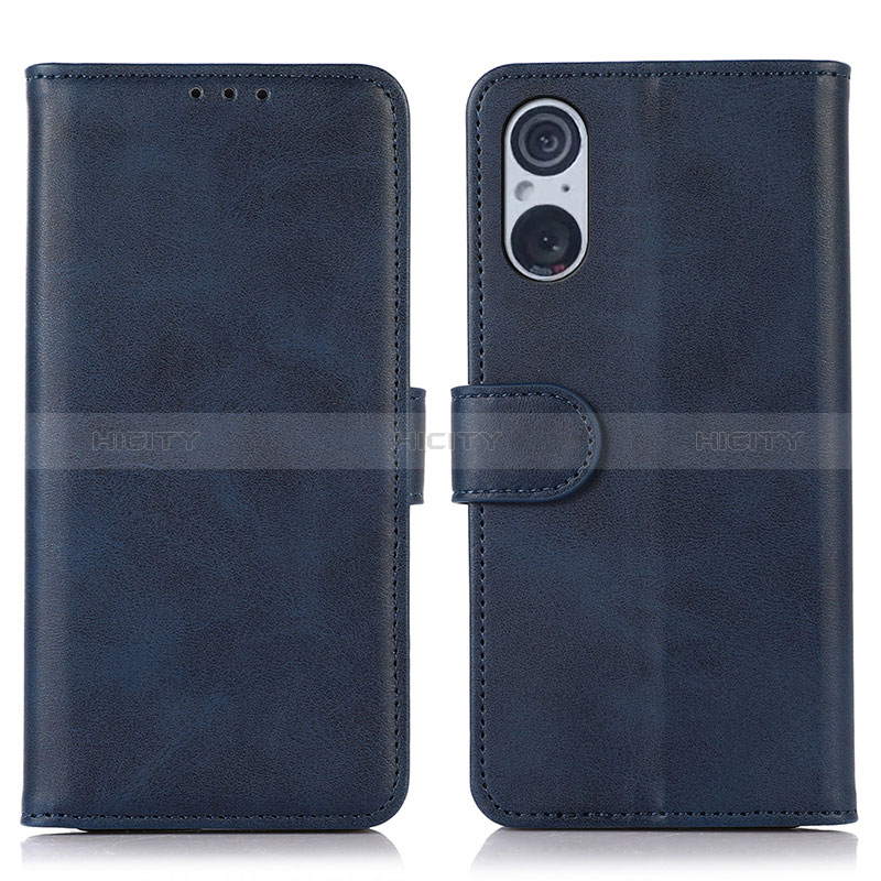 Custodia Portafoglio In Pelle Cover con Supporto N08P per Sony Xperia 5 V