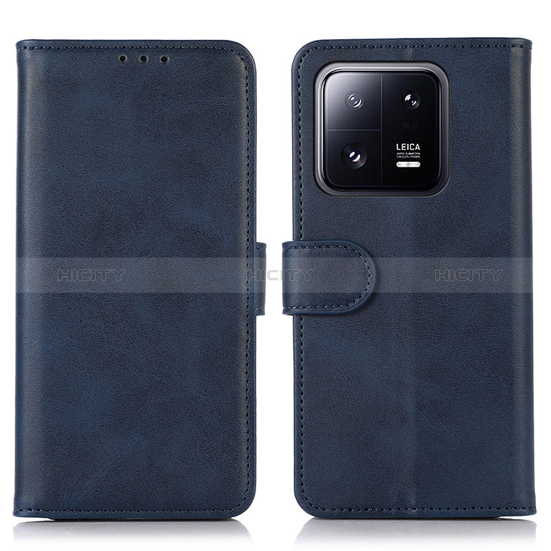 Custodia Portafoglio In Pelle Cover con Supporto N08P per Xiaomi Mi 13 5G Blu