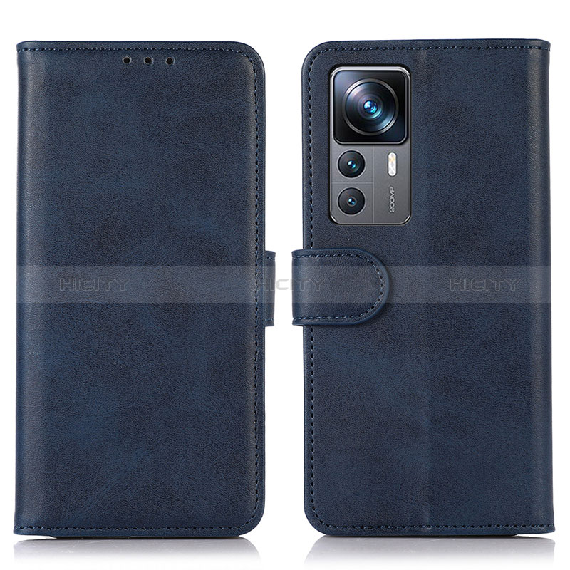 Custodia Portafoglio In Pelle Cover con Supporto N08P per Xiaomi Redmi K50 Ultra 5G Blu