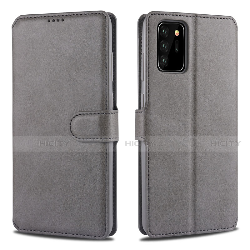 Custodia Portafoglio In Pelle Cover con Supporto N12 per Samsung Galaxy Note 20 Ultra 5G Grigio