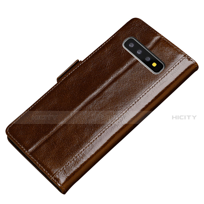 Custodia Portafoglio In Pelle Cover con Supporto P01 per Samsung Galaxy S10 Plus