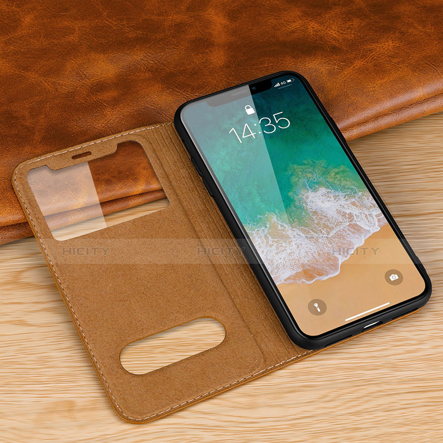 Custodia Portafoglio In Pelle Cover con Supporto P02 per Apple iPhone X