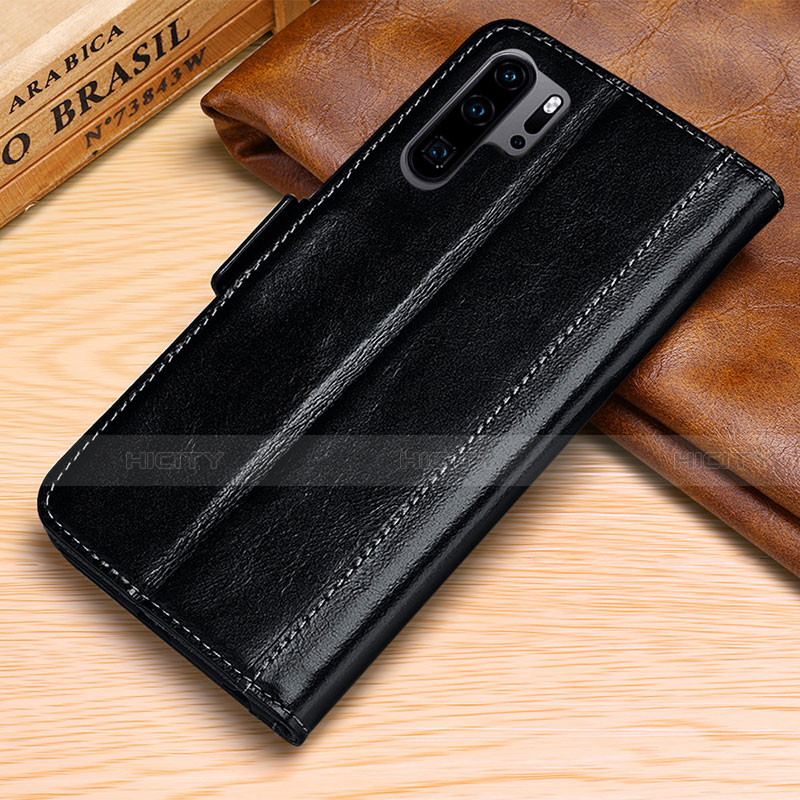 Custodia Portafoglio In Pelle Cover con Supporto P03 per Huawei P30 Pro New Edition Nero