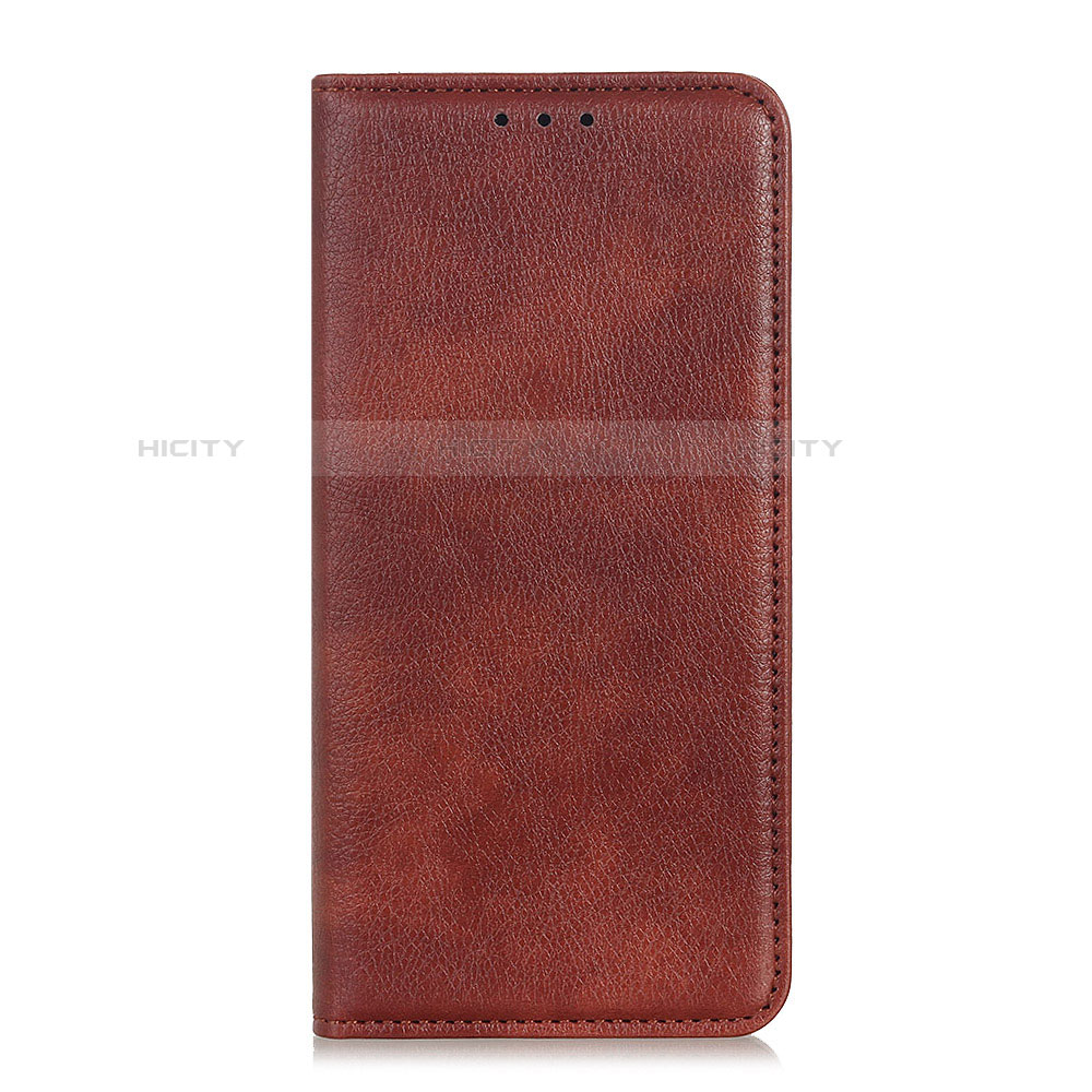 Custodia Portafoglio In Pelle Cover con Supporto per Alcatel 1X (2019) Marrone