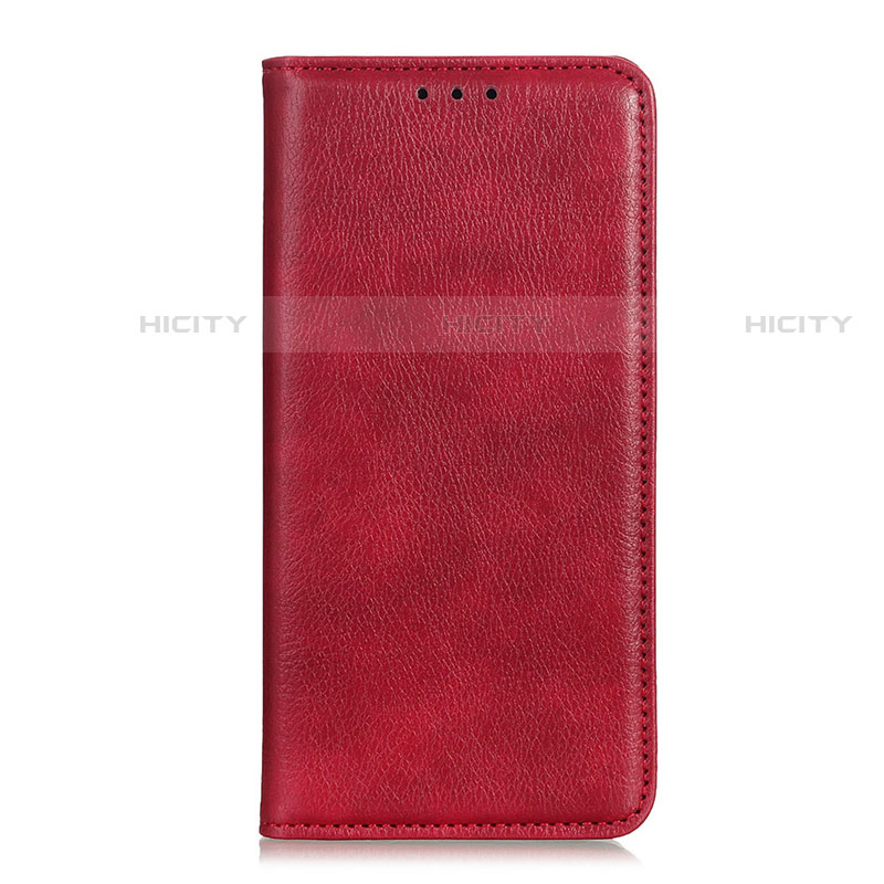 Custodia Portafoglio In Pelle Cover con Supporto per Alcatel 3X Rosso