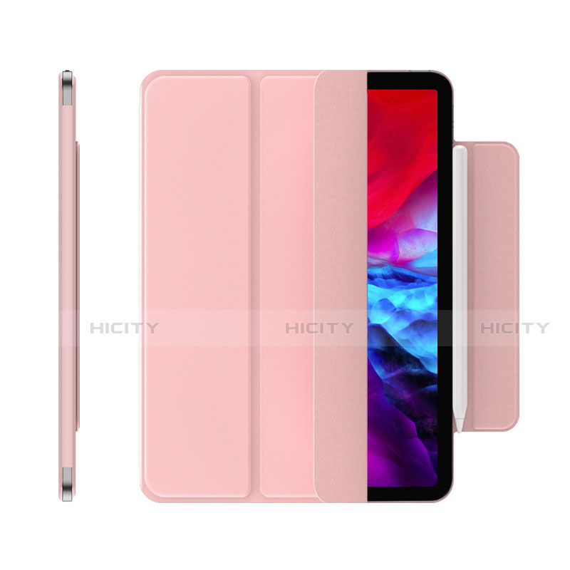 Custodia Portafoglio In Pelle Cover con Supporto per Apple iPad Pro 12.9 (2021) Oro Rosa