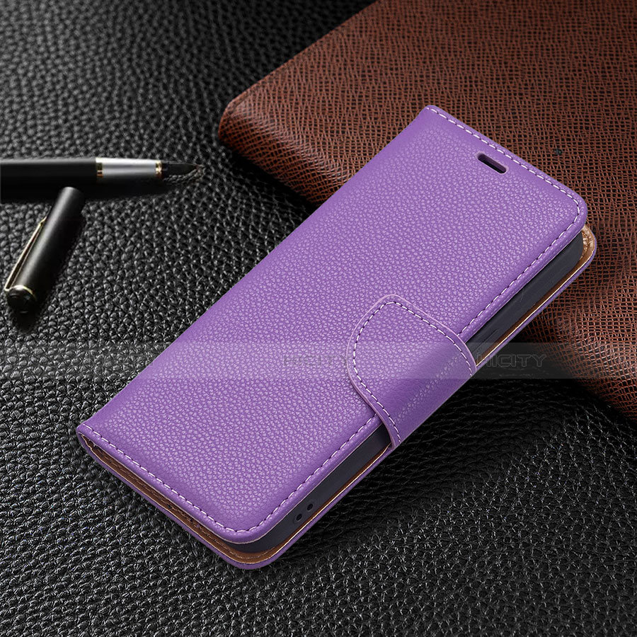 Custodia Portafoglio In Pelle Cover con Supporto per Apple iPhone 14 Viola