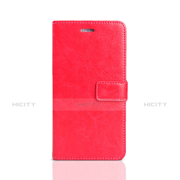 Custodia Portafoglio In Pelle Cover con Supporto per Huawei Honor 7S Rosso