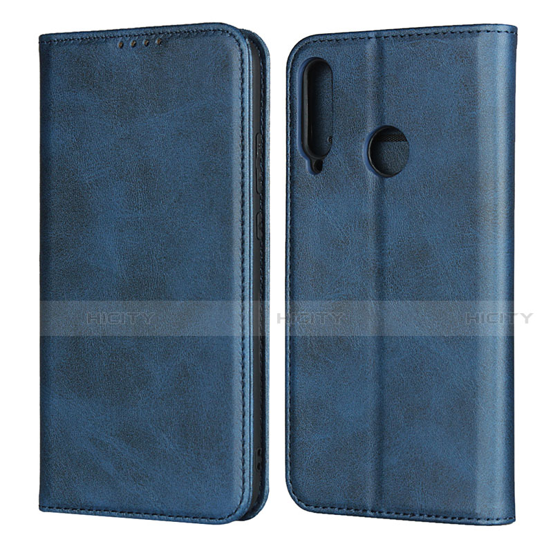 Custodia Portafoglio In Pelle Cover con Supporto per Huawei Honor 9C Blu