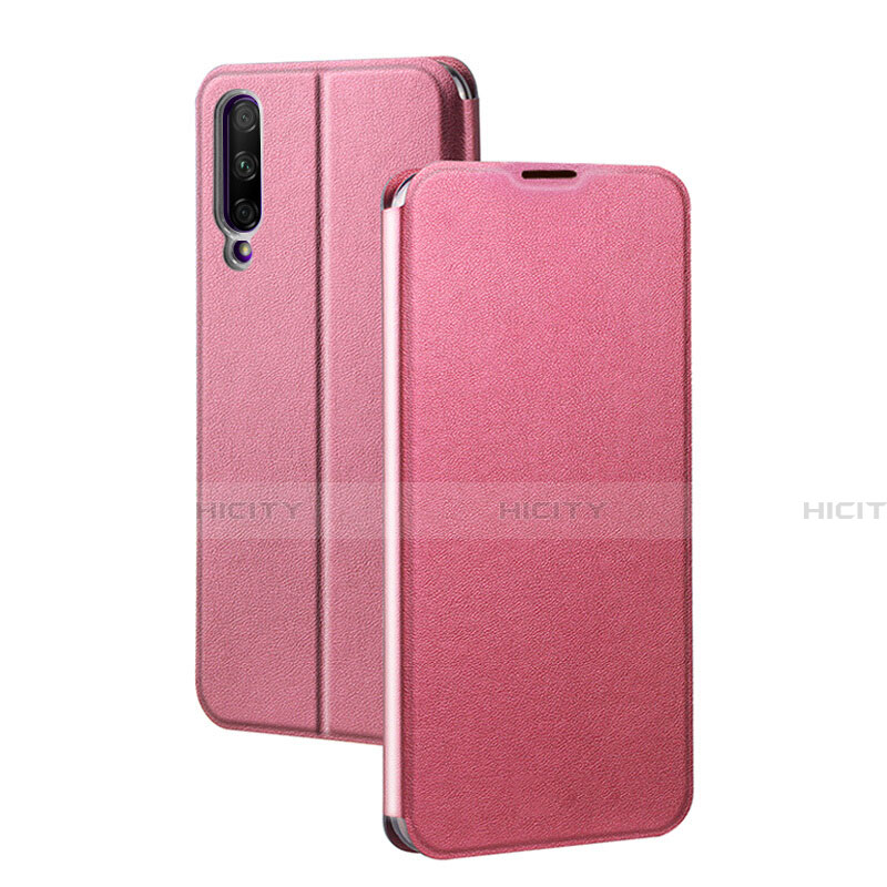 Custodia Portafoglio In Pelle Cover con Supporto per Huawei Honor 9X Pro Rosa