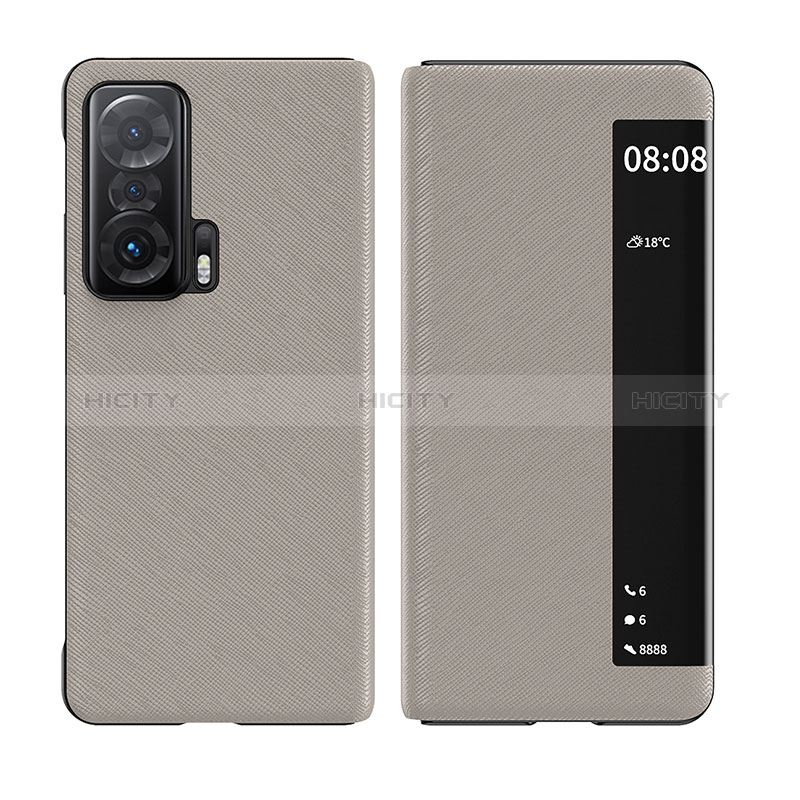 Custodia Portafoglio In Pelle Cover con Supporto per Huawei Honor Magic V 5G Grigio