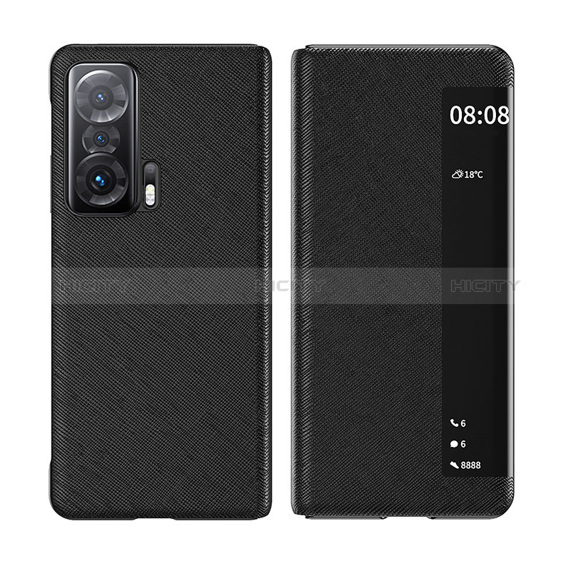 Custodia Portafoglio In Pelle Cover con Supporto per Huawei Honor Magic V 5G Nero